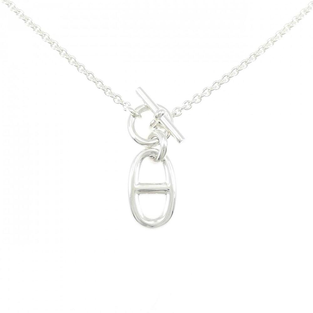 HERMES Silver Necklace